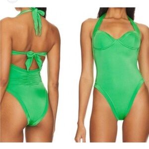 NWT Revolve Green One Piece Swimsuit‎